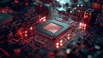 Poster - the cpu is the brain of a computer. it's a tiny chip with electronic parts that process information.