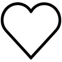 Poster - Favorites icon featuring a heart symbol for website and mobile app interface