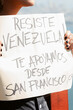 © ByLorena/Stocksy - Resiste Venezuela Sign