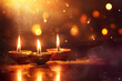 © Olegarx525 - Beautiful greeting card with bright holiday composition for happy and celebrate Diwali