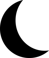 Fototapete - Off toggle switch flat button. Night brightness switch, dark mode switch button, moon icon vector isolated on transparent background. Deactivate in the settings of smart mobile device illustration.