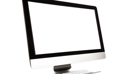 Poster - Modern Desktop Computer with Blank Screen