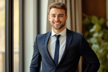 handsome businessman in a suit