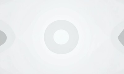 Poster - White circular shape with radiating concentric circles creating depth.