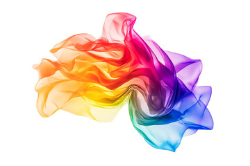 Poster - Colorful, flowing fabric design that showcases vibrant hues in a dynamic swirl.