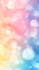 Poster - A beautiful, soft gradient background features pastel colors and gentle bokeh effects, creating a calming and dreamy ambiance, ideal for digital designs or artistic projects