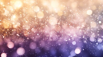 Poster - A beautiful abstract background featuring shimmering bokeh lights in warm tones, creating a magical and dreamy atmosphere.