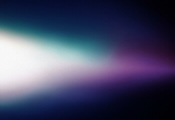 Poster - Abstract background with a grainy gradient transitioning from white to teal to purple.