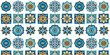 © Tetiana Kasatkina - urkish mosaic tiles with ancient oriental patterns, seamless background.