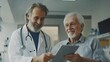 © WS Studio 1985 - Caring Doctor Discusses Health with Senior Patient