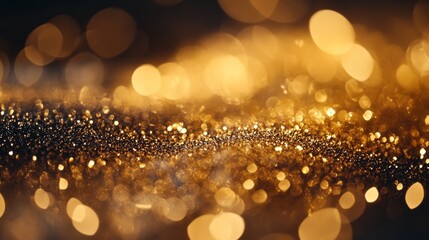 Wall Mural - elegant gold glitter texture background for christmas celebrations, perfect for holiday greeting car
