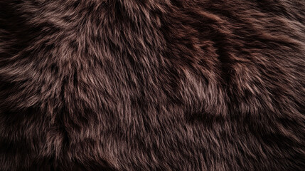 Realistic dark brown fur texture with fine detail