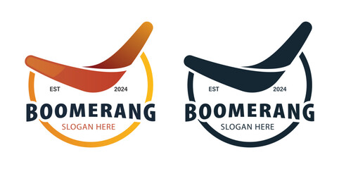 boomerang logo set vector design illustrator