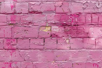 Abstract pink brick wall texture background