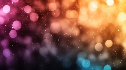 Poster - This image features a blend of vivid colors with soft bokeh lights, creating an enchanting and dreamy visual experience, evoking a sense of wonder and creativity.