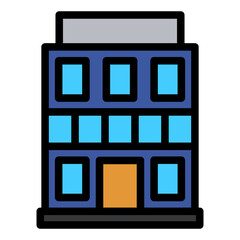 Canvas Print - Building Icon