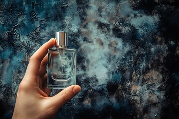 Hand Holding Perfume Bottle