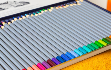 Colorful and multicolored pencils