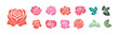 © Amir - roses set vector flat design