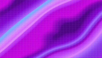 Wall Mural - vaporwave grids Retro Style landscape with grid background