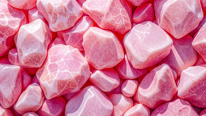 Pink Natural Stones Close-Up Texture