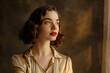 © Tanakrit - A contemplative portrait of a woman with vintage styling and soft lighting, evoking a sense of nostalgia and elegance.