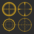 © Amir - target rounded set yellow vector design illustration