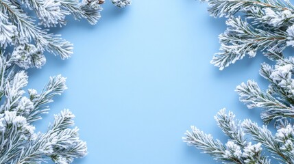 Poster - Snow falling on the ground as a natural winter background