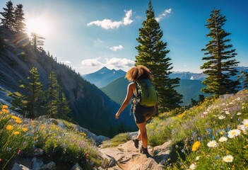 breathtaking views scenic mountain landscapes along invigorating hiking trails captivating nature enthusiasts, ascent, backdrop, beauty, blue, cloud, color