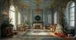 © FH Multimedia - Elegant Christmas Decor in a Gilded Room