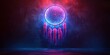 © Gayan - Mystical Dreamscape with Pink Dreamcatcher, Glowing Energy and Neon Light
