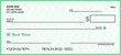 © Tupungato - Money check blank template. Blank bank checkbook cheque - generic vector design.