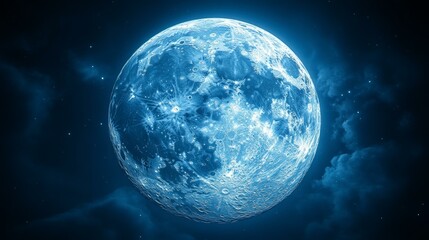 Wall Mural - Lunar Night, Mystical Sky