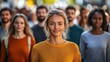 © CinimaticWorks - inclusive business mindset that values dignity and respect for diverse individuals, people of all colors walking together, a collaborative approach to equality and acceptance in the workplace