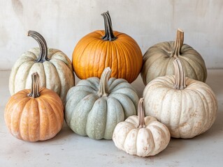 Canvas Print - Pumpkin Collection in Natural Light