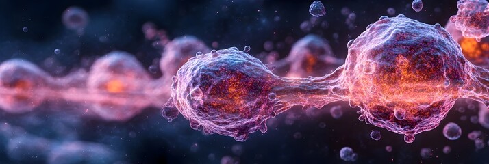 Poster - microscopic structures and particles reveal the intricate beauty of the unseen biological world. thi