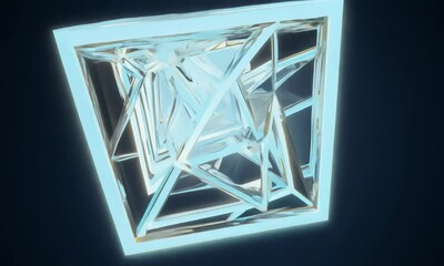Poster - Detailed prompt for creating realistic 3D object image.