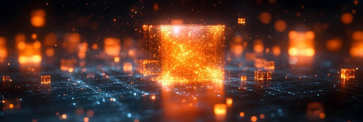 Leinwandbilder - Revolutionizing Communication Industry with Quantum Computing Innovations:Unlocking New Levels of Speed,Efficiency,and Productivity in Data Processing,Networking,and Automation