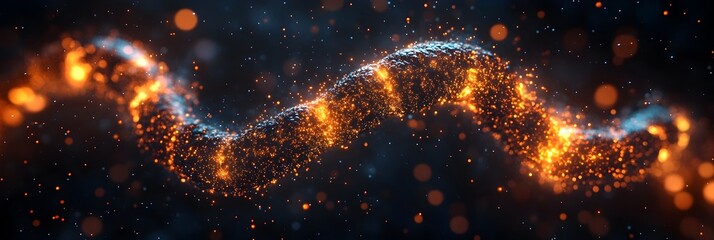 Aufkleber - Vibrant Cosmic Explosion - Glowing Interstellar Nebula with Swirling Stardust and Luminescent Particles in a Starry Galaxy Backdrop. Futuristic and Mystical Cosmic Space Art Background.