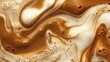 © Olga - Abstract coffee art background with swirling pattern for creative design