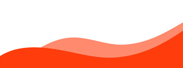 Wall Mural - Separator, wave footer, modern divider shape for bottom of the web site page 