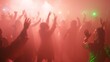 © Jakkarin - Enchanting Halloween Rave: Exciting Crowd Wave in Vibrant Costumes with Cinematic Lightning and Fog Illumination