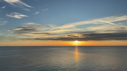 Wall Mural - Beautiful sunset and sea.