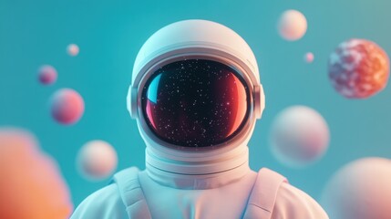 Wall Mural - astronaut exploring the cosmos