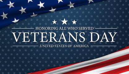 Wall Mural - Veterans Day USa Background