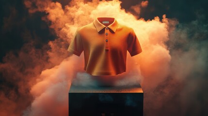 Wall Mural - Dramatic fashion product shot with smoke