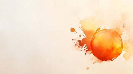 Poster - Vibrant Orange Fruit Splash on Soft Background