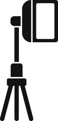 Poster - studio spotlight on tripod illuminating area for filming movie scene