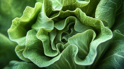 Close-up of Lettuce Leaves