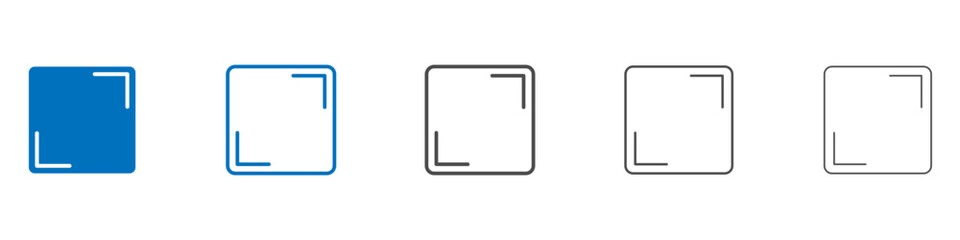 Full size icon Isolated flat vector in outline